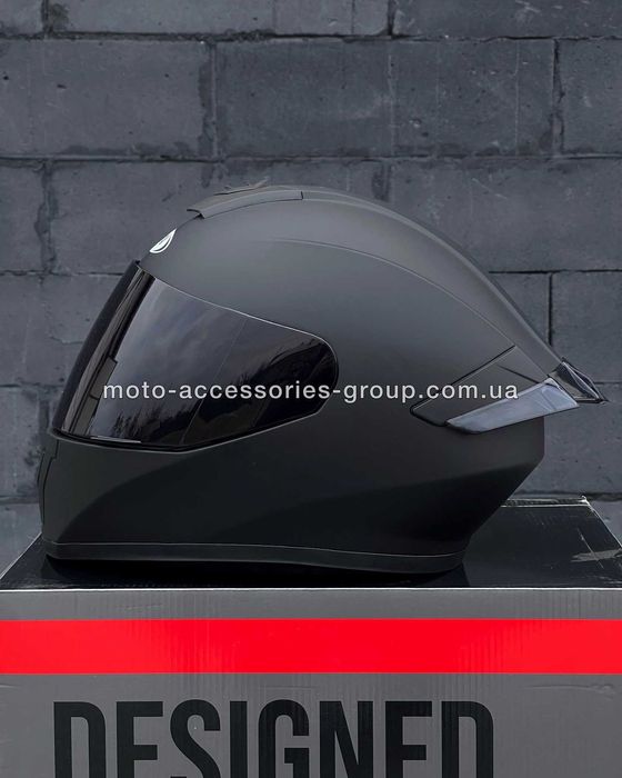 Мотошолом інтеграл FXW чорний матовий шлем интеграл, мотошлем закрытый