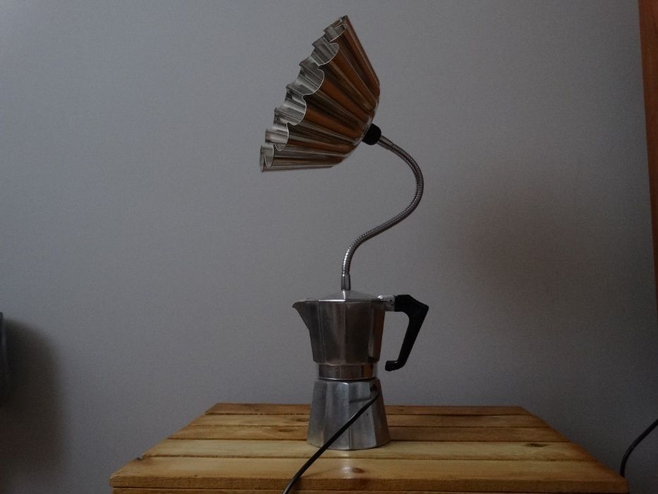 Oryginalna lampa lampka hand made dzbanek czajnik foremka do ciasta