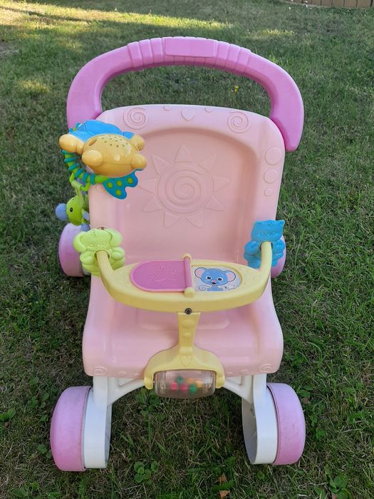 Pchacz, chodzik, wózeczek dla lalek