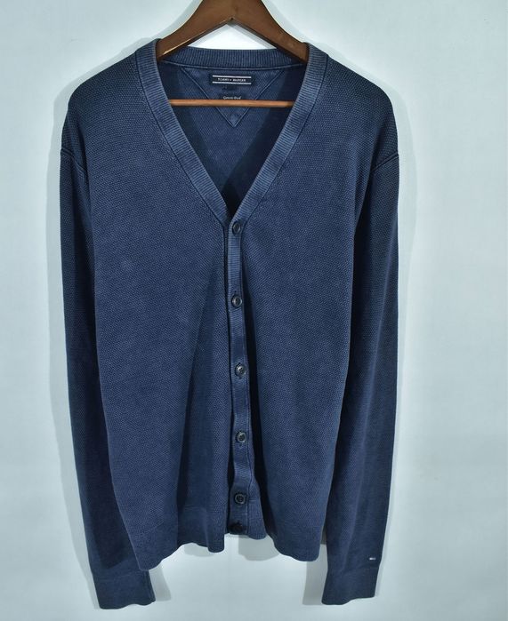 Tommy Hilfiger Bawełniany Rozpinany Sweter Xxl