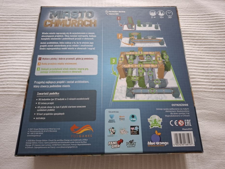 Miasto w chmurach gra planszowa / jak nowa