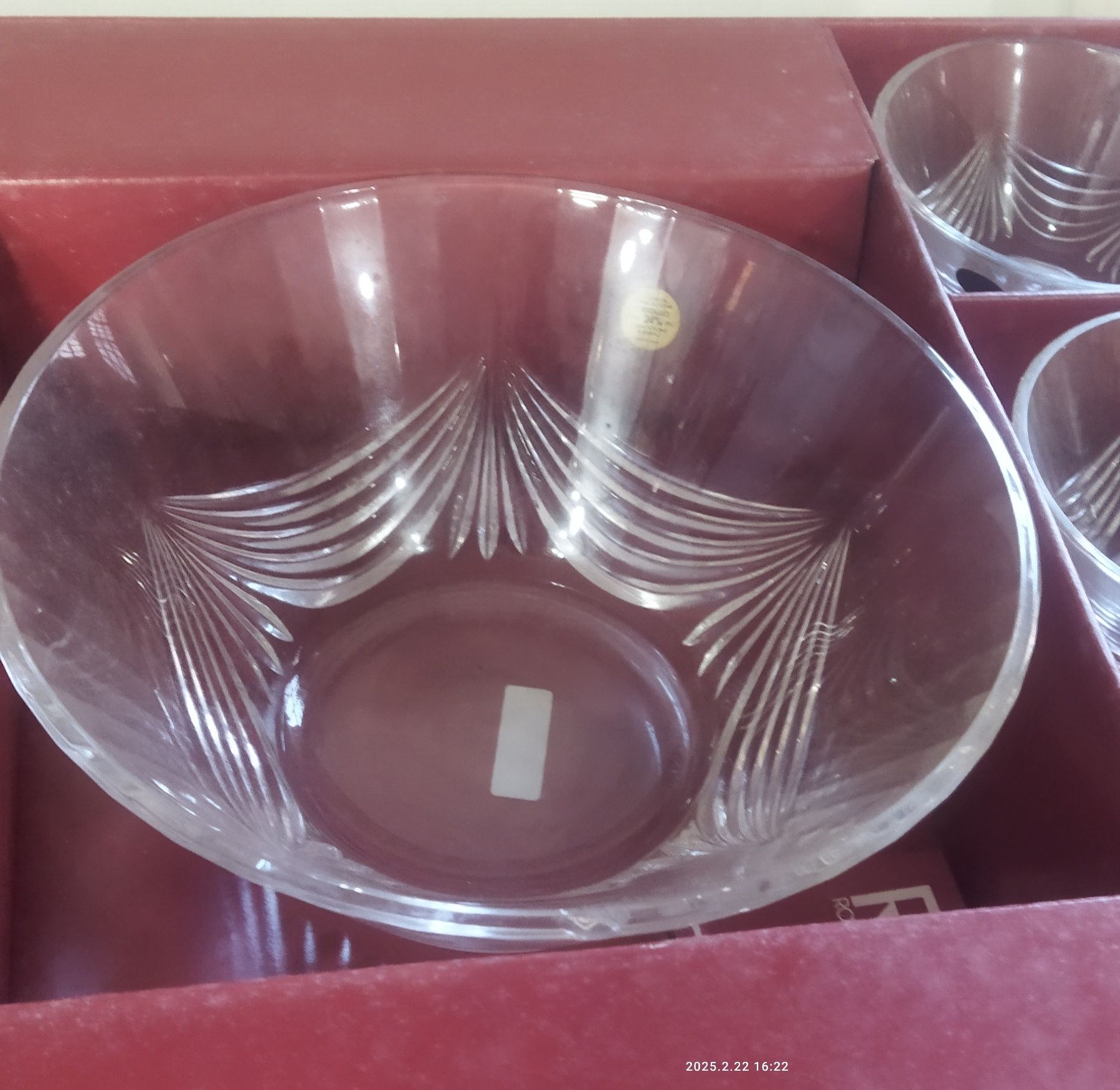 Conjunto saladeira com 6 taças RCR
