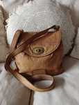 Fossil Listonoszka Crossbody Ruda Brązowa Koniakowa Camel Skóra