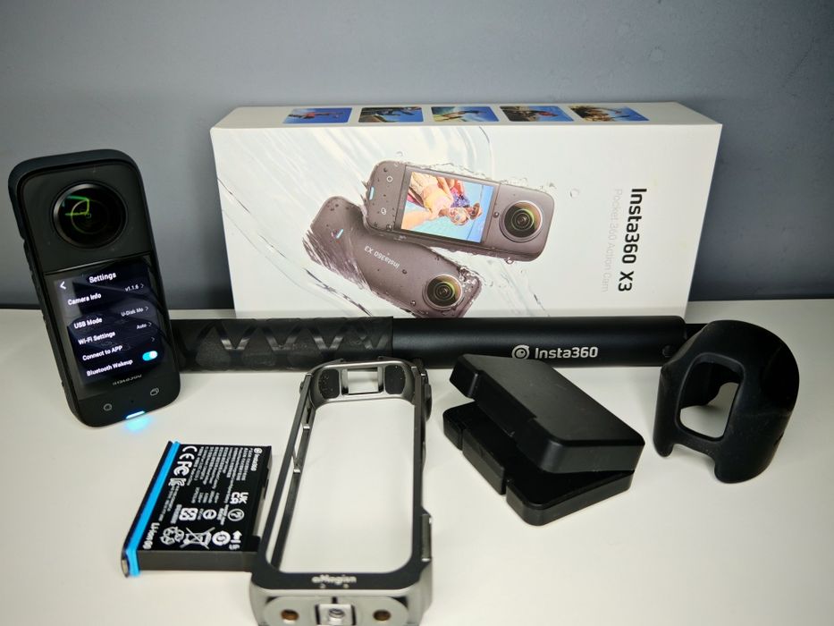 Kamera 360 Insta X3 plus akcesoria