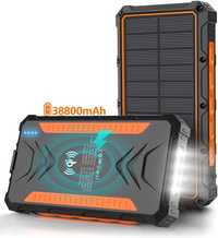 Повер банк -Portable-Charger-Solar - 36800mAh (Водонепроникний)