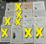 Lote de 9 borda d'agua ver foto