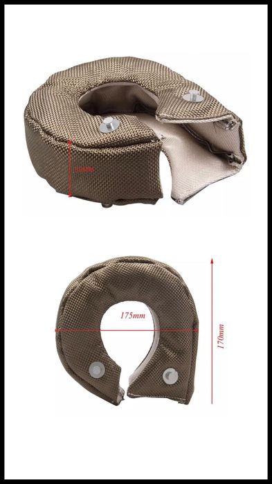 Protecção/Capa/Manga Termica de Turbo para Carro/Jipe(Titanio)|NOVO