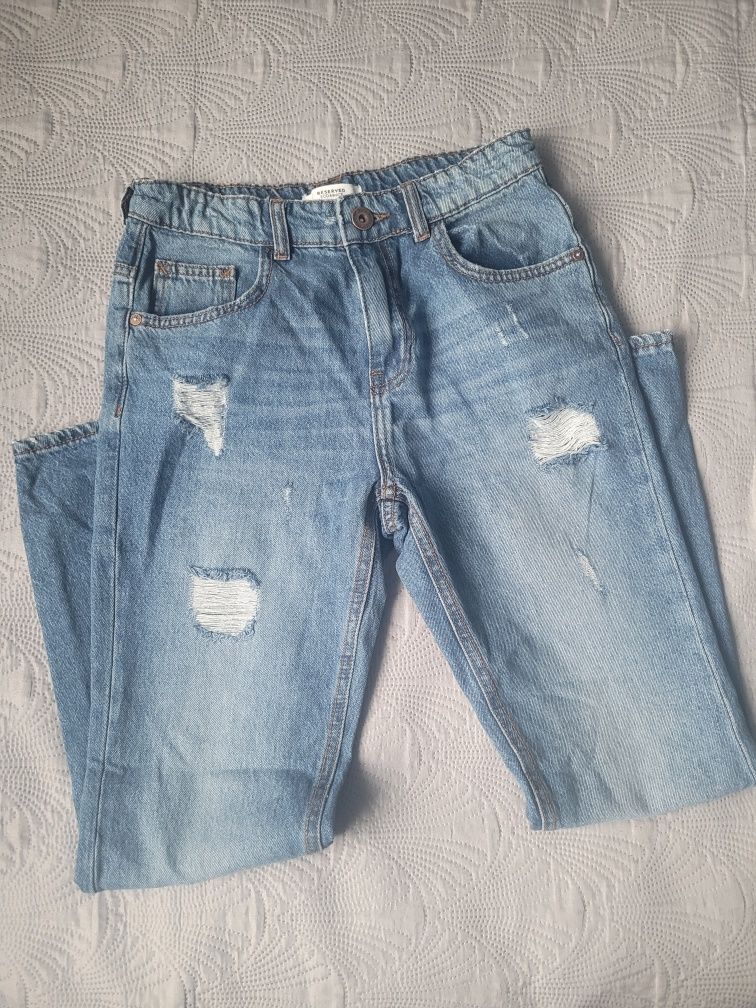 Spodnie jeansowe dla chłopca Reserved h&m zara