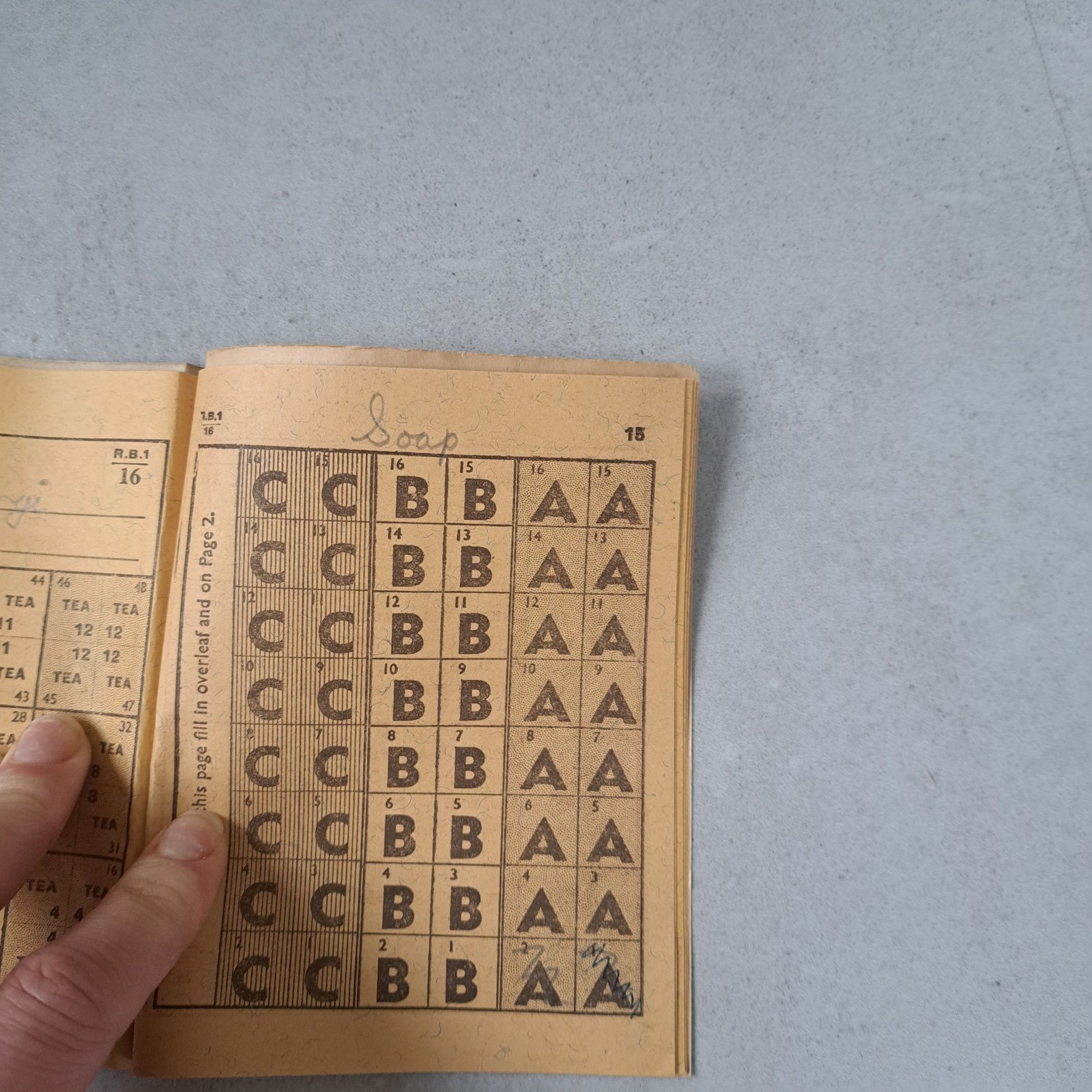 Ksiazka racji żywnościowych Ration Book 1953 kartki na żywność