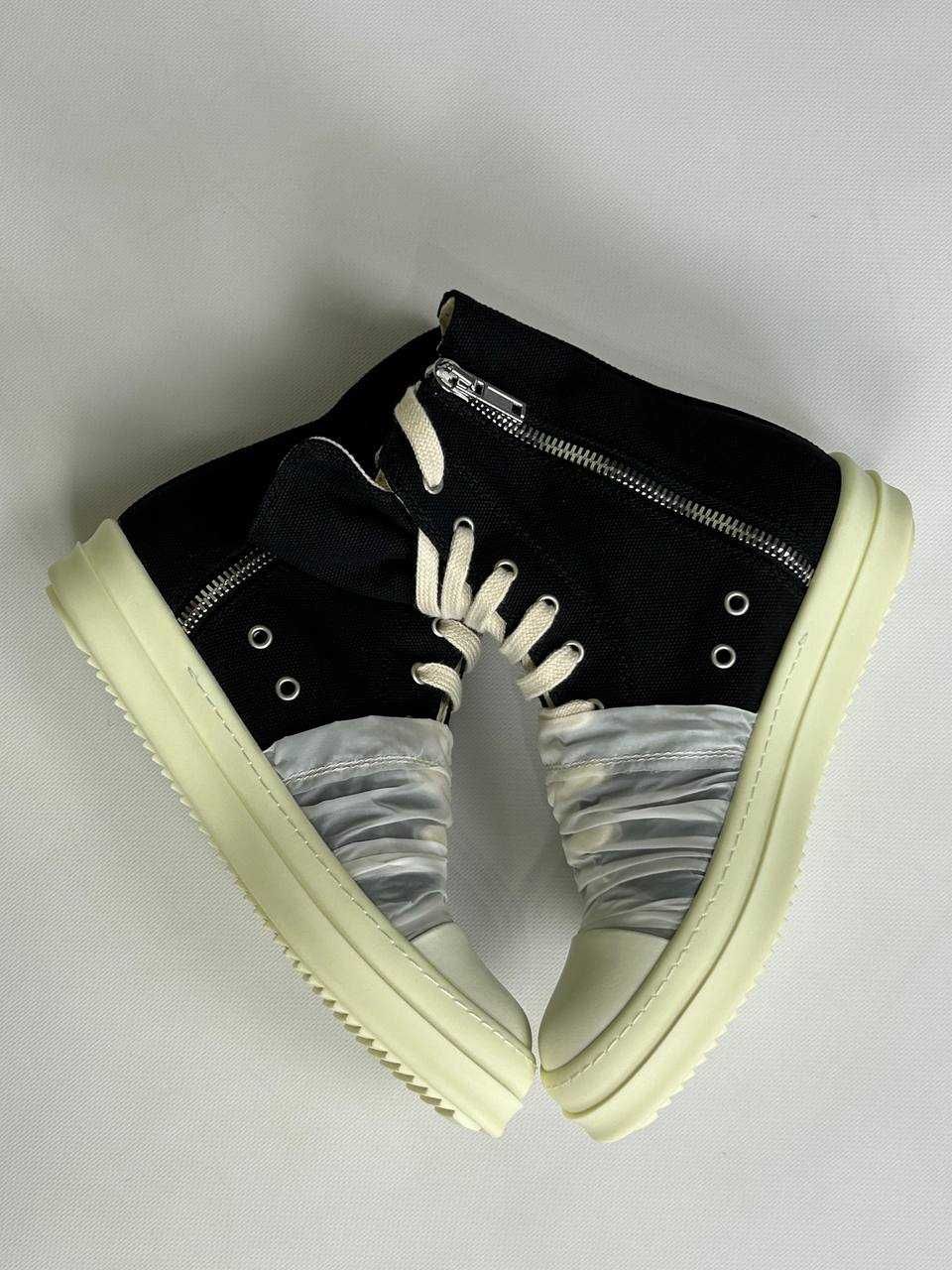 Rick Owens Geobasket Ramones jumbo laces чорні кеди opium archive кеды