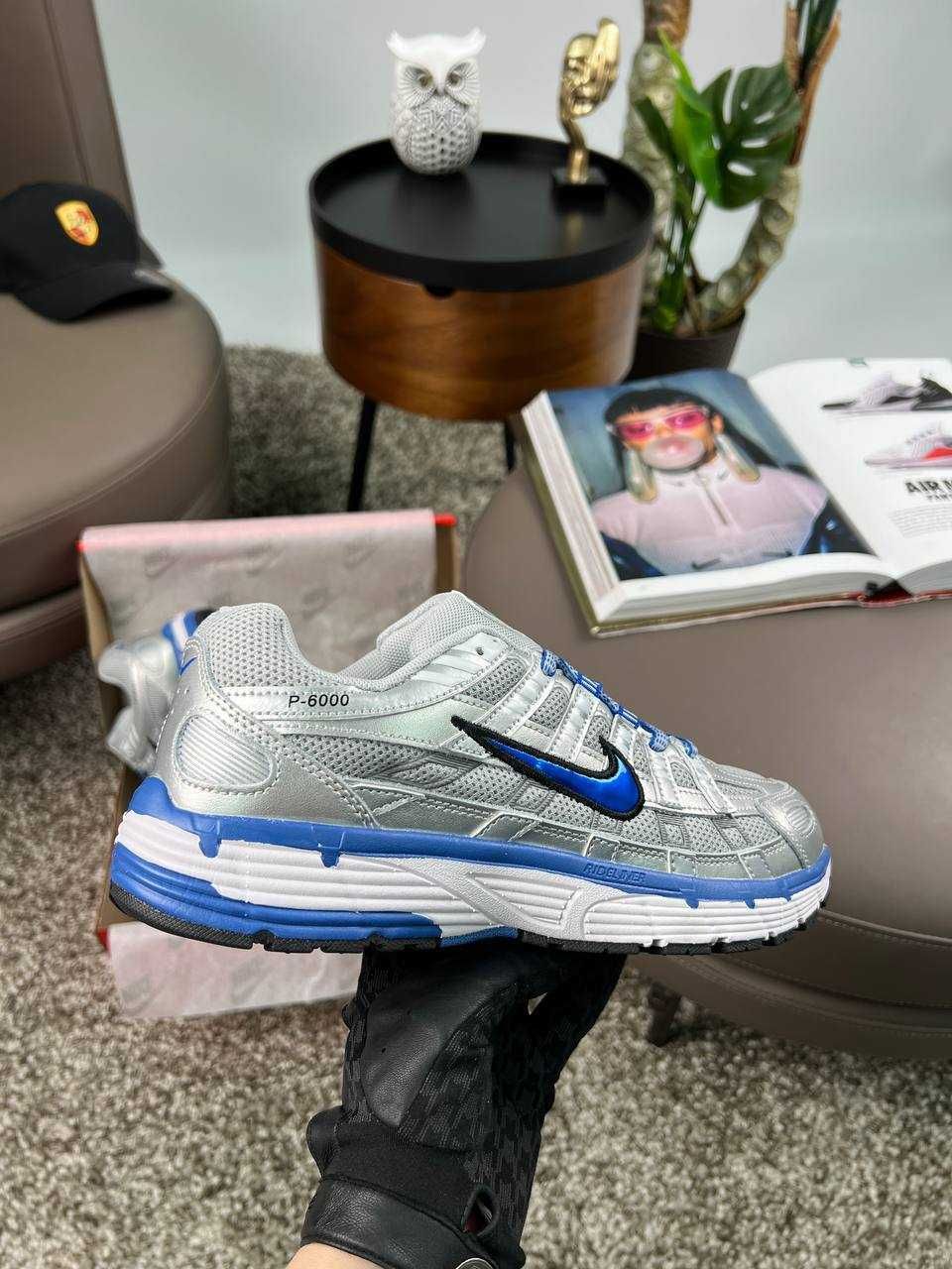 Чоловічі кросівки найк Nike P-6000 M Silver Blue [41,42,43,44,45]