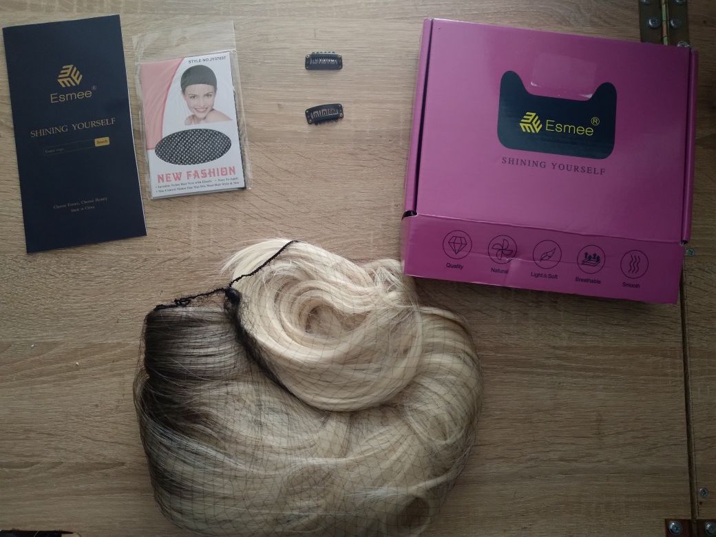 Peruka blond włosy