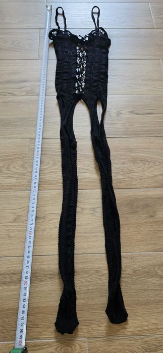 Le Cabaret Lingerie unisex erotyczne body Bodystocking otwarty krok se