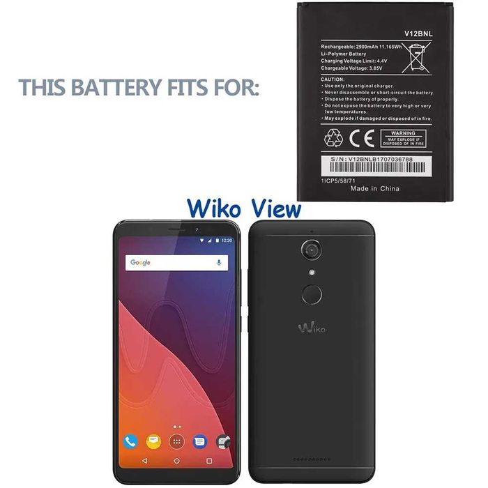 Bateria V12BNL Newashan 2900mAh 3,85V Akumulator do telefonu Wiko View