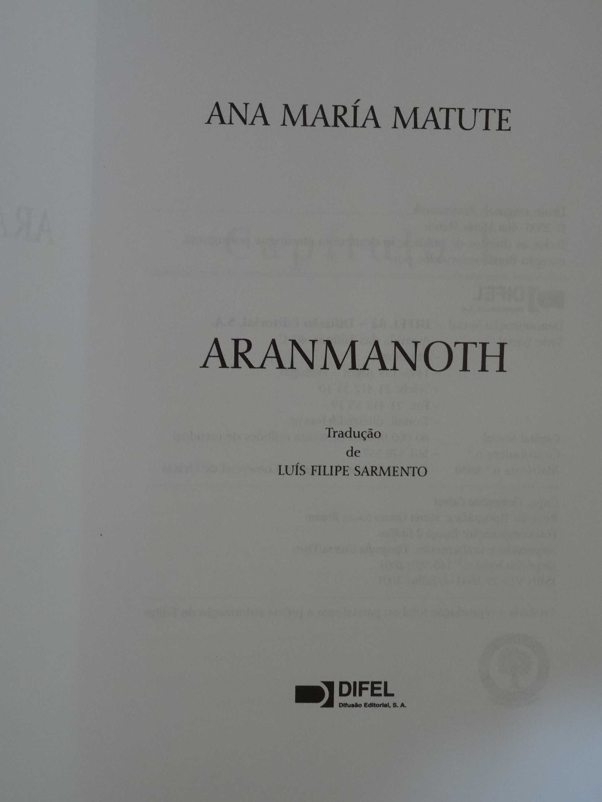 Aranmanoth de Ana Maria Matute