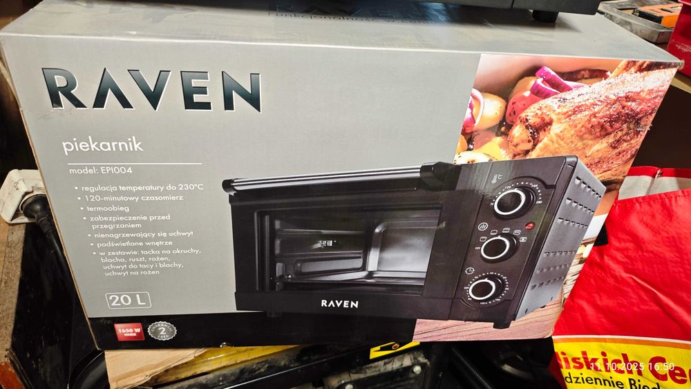 Mini piekarnik Raven EPI004X Rożen 20l