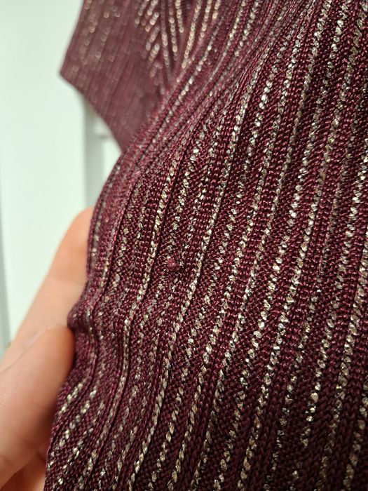 Ted Baker bordowa bluzka połyskującą damska M