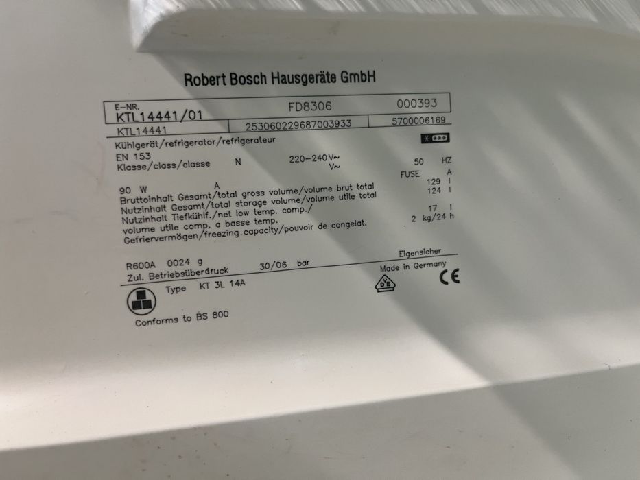 Lodówka BOSCH 85cm |12msc |BD stan |Dowóz