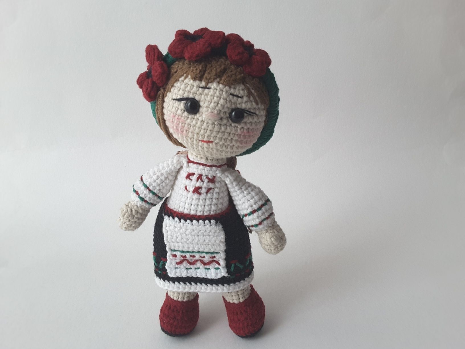 Українська національна ляльками крючком, інтер'єрна лялька