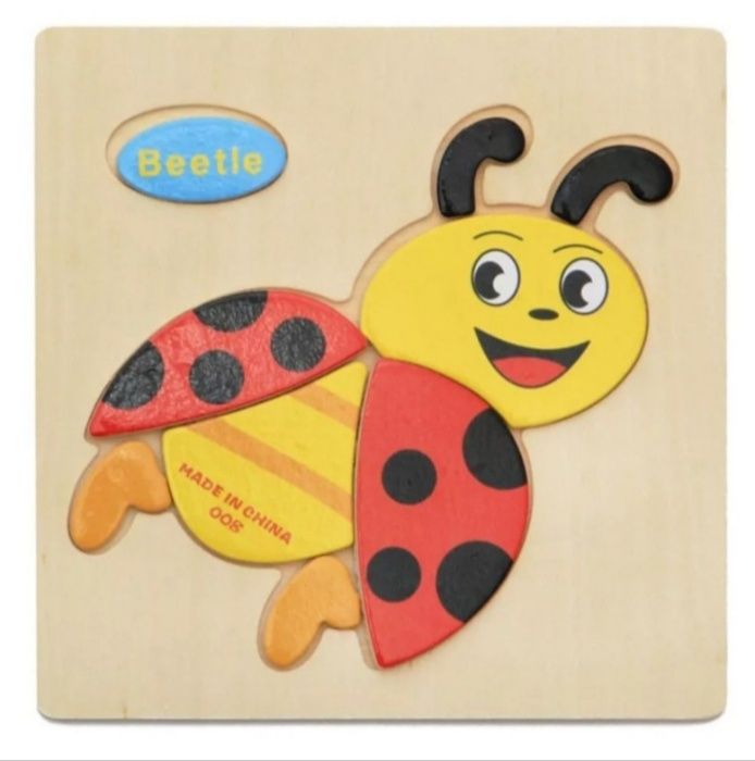 Puzzle drewniane NOWE MONTESSORI