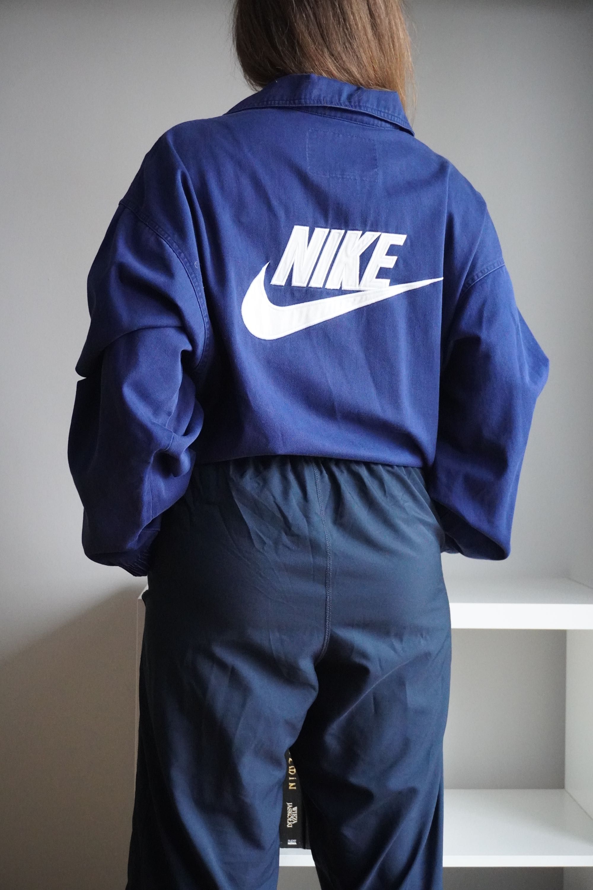 Nike vintage bluza kołnierz retro unisex XL