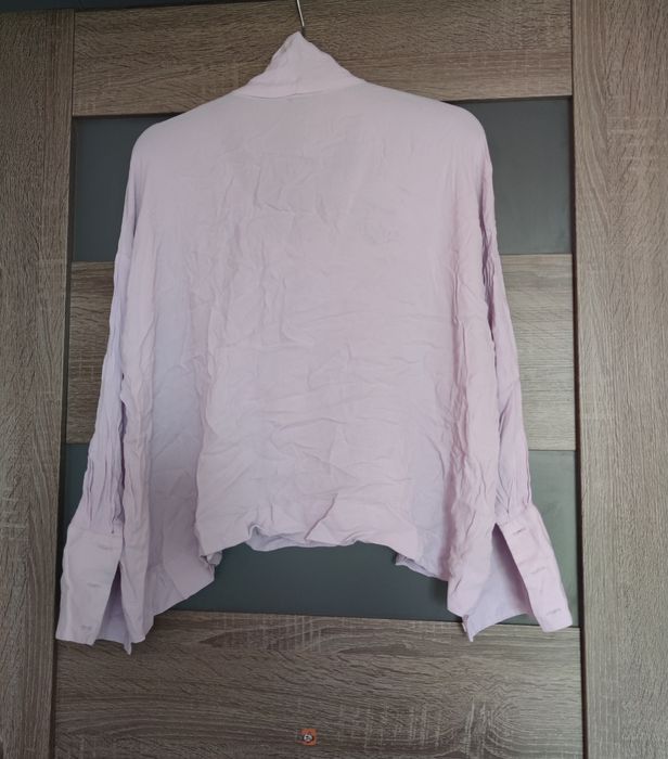 Koszula z wiązaniem przy dekolcie oversize Mango r. XS