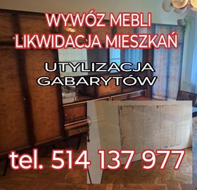 Wywóz starych mebli, likwidacja mieszkań, gratowisko, PSZOK, Poznań