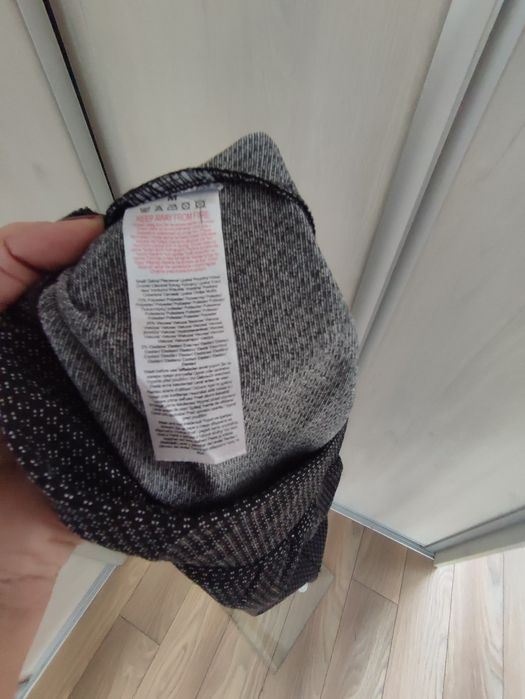 Damskie legginsy, czarne w białe kropki, firmy Beloved roz M