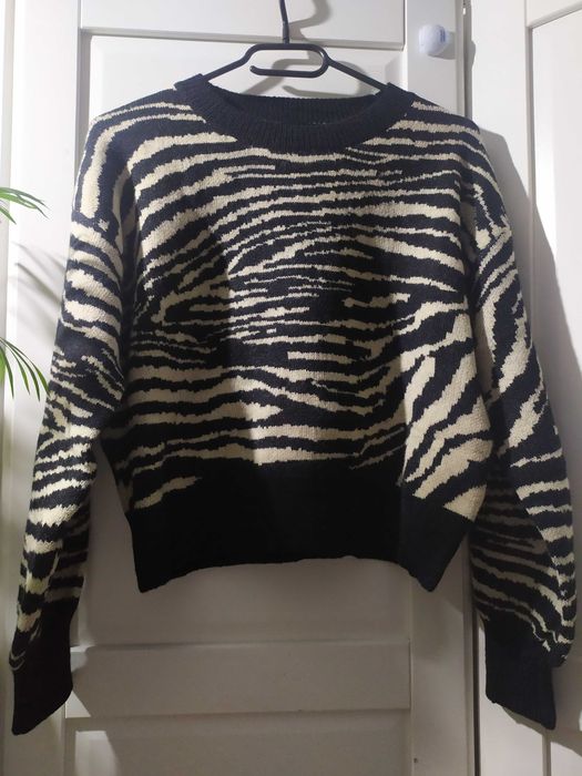 Sweter paski zebra SHEIN S