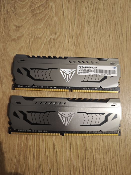 Pamięć RAM 64GB 2x 32GB DDR4 3600MHz Patriot Viper Steel PVS464G360C8K