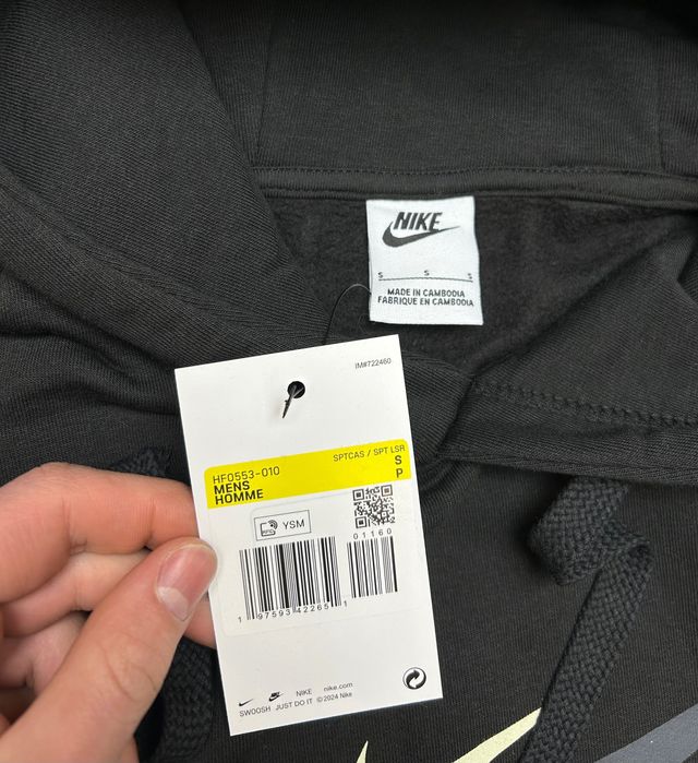 Оригінал Худі Nike big swoosh Athletic худи найк биг свуш