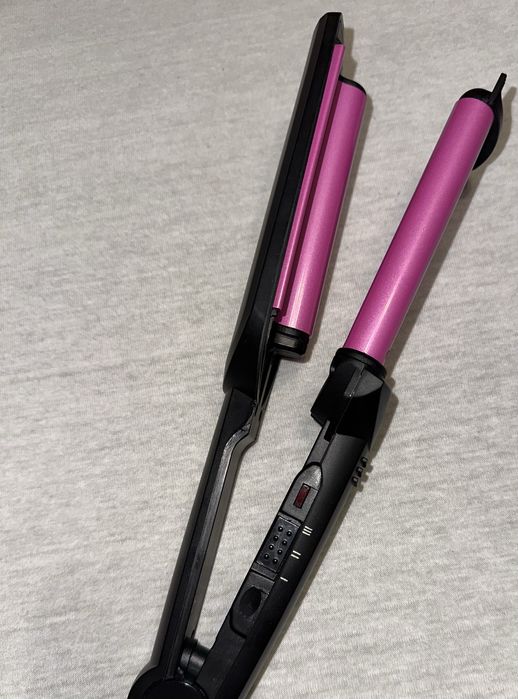 Потрійна плойка для завивки волосся