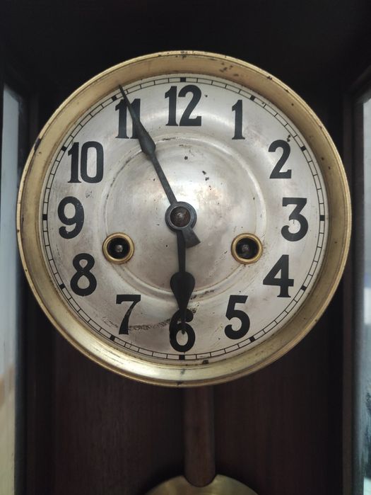 Stary zegar ścienny drewniany vintage