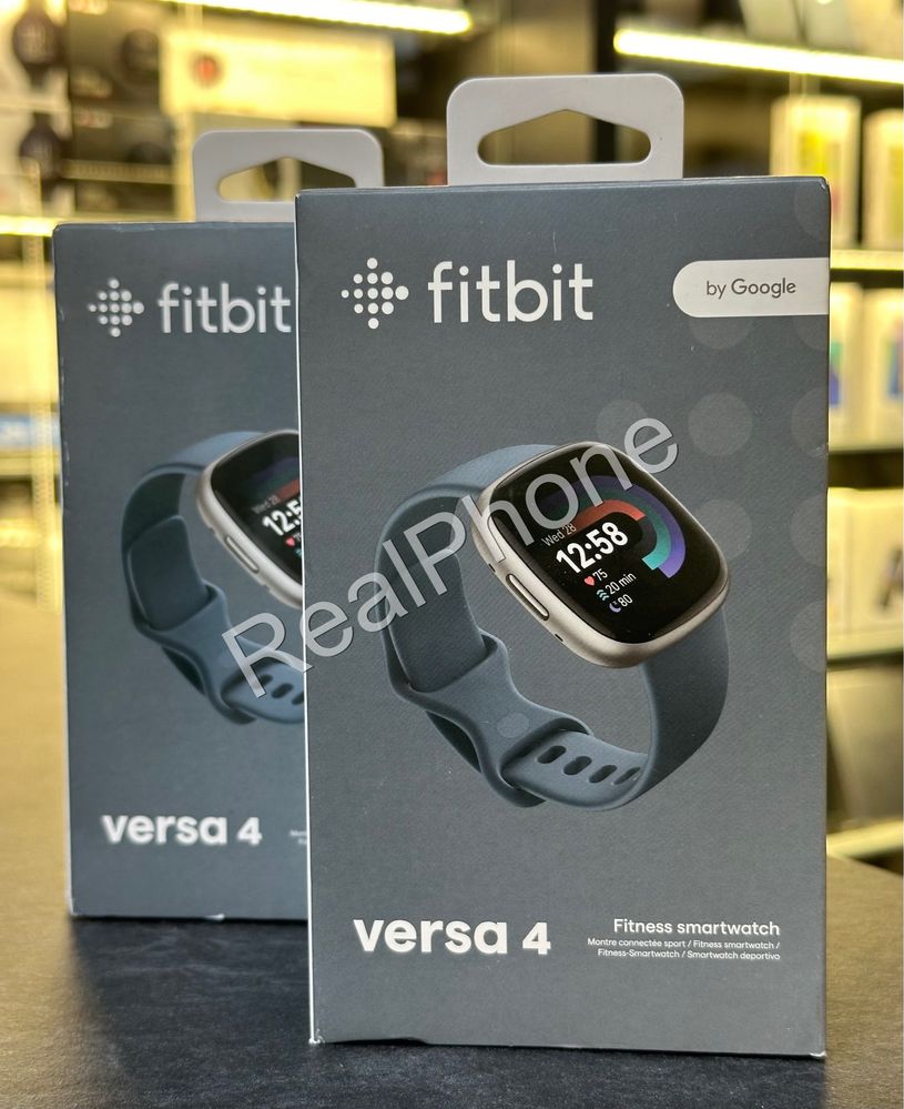 Смарт-годинник Fitbit Versa 4 Waterfall Blue/Platinum