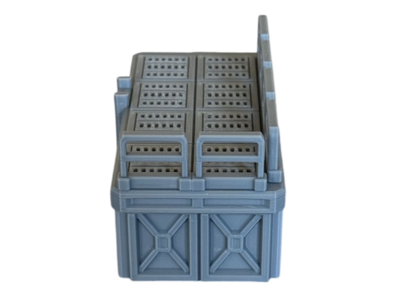 Platforma z drabiną (prawy róg), model do gier bitewnych, druk 3D