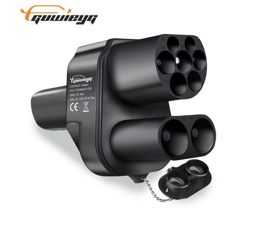 300 А адаптер GUWIEYG  CCS2 - Tesla, combo перехідник,, швидка зарядка