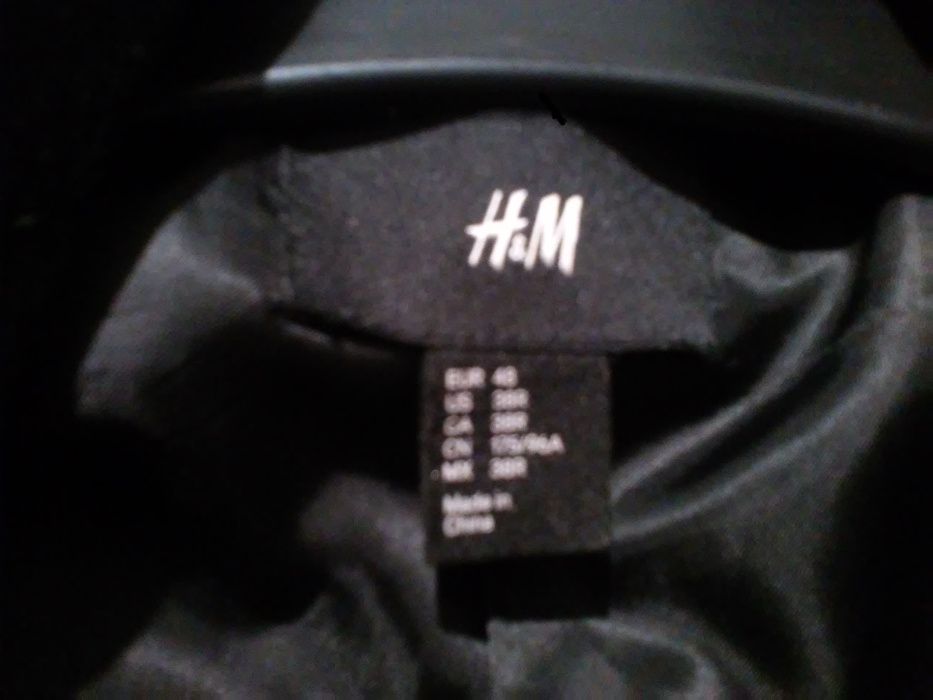 marynarka-smoking aksamit H&M roz.48, czarne spodnie od 75zł Wymiary!