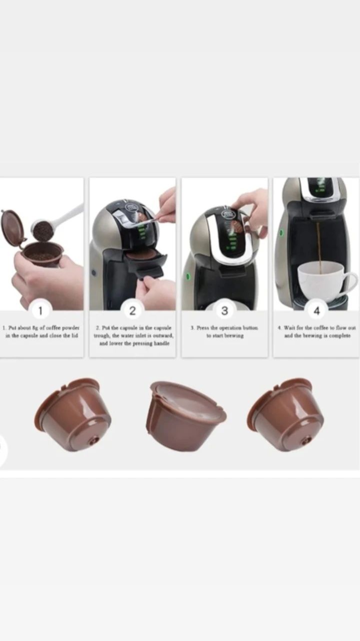 Adaptador ou cápsulas reutilizáveis para máquina DOLCE GUSTO