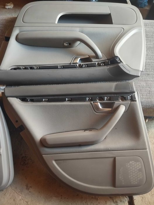 Fotele Audi A4 B7 cały komplet szare zadbane +środek,boczki ,tunel,itp