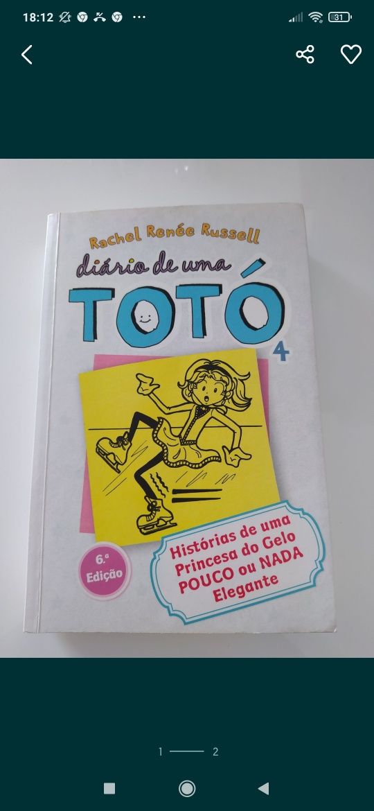 Livro Diário de uma Totó 4