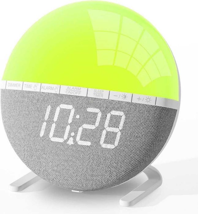 Wake-up light alarm zegar budzik głośnik usb symulacja wschodu słońca