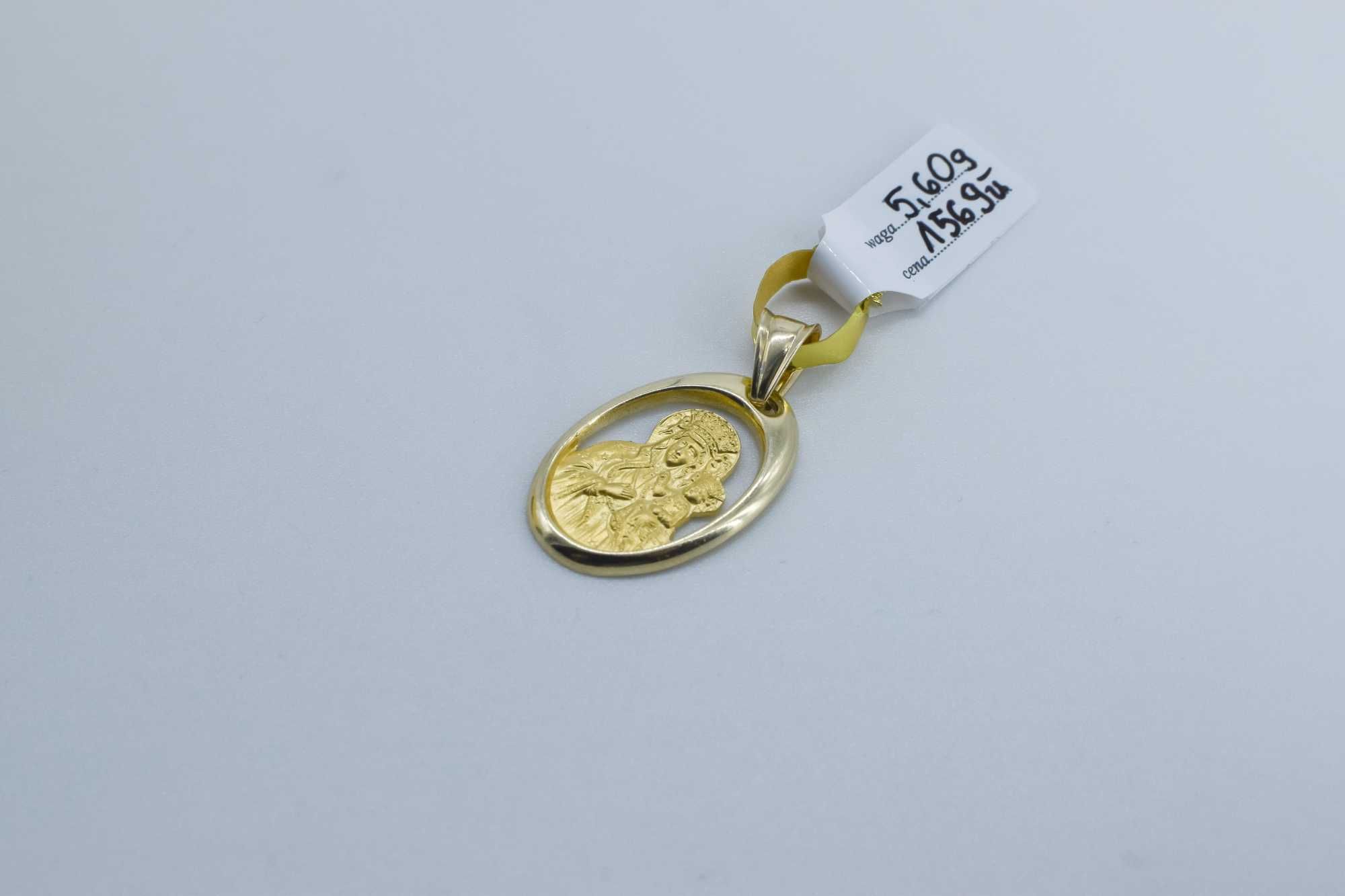 złota zawieszka medalik Matka Boska 585 5,60gram NOWA
