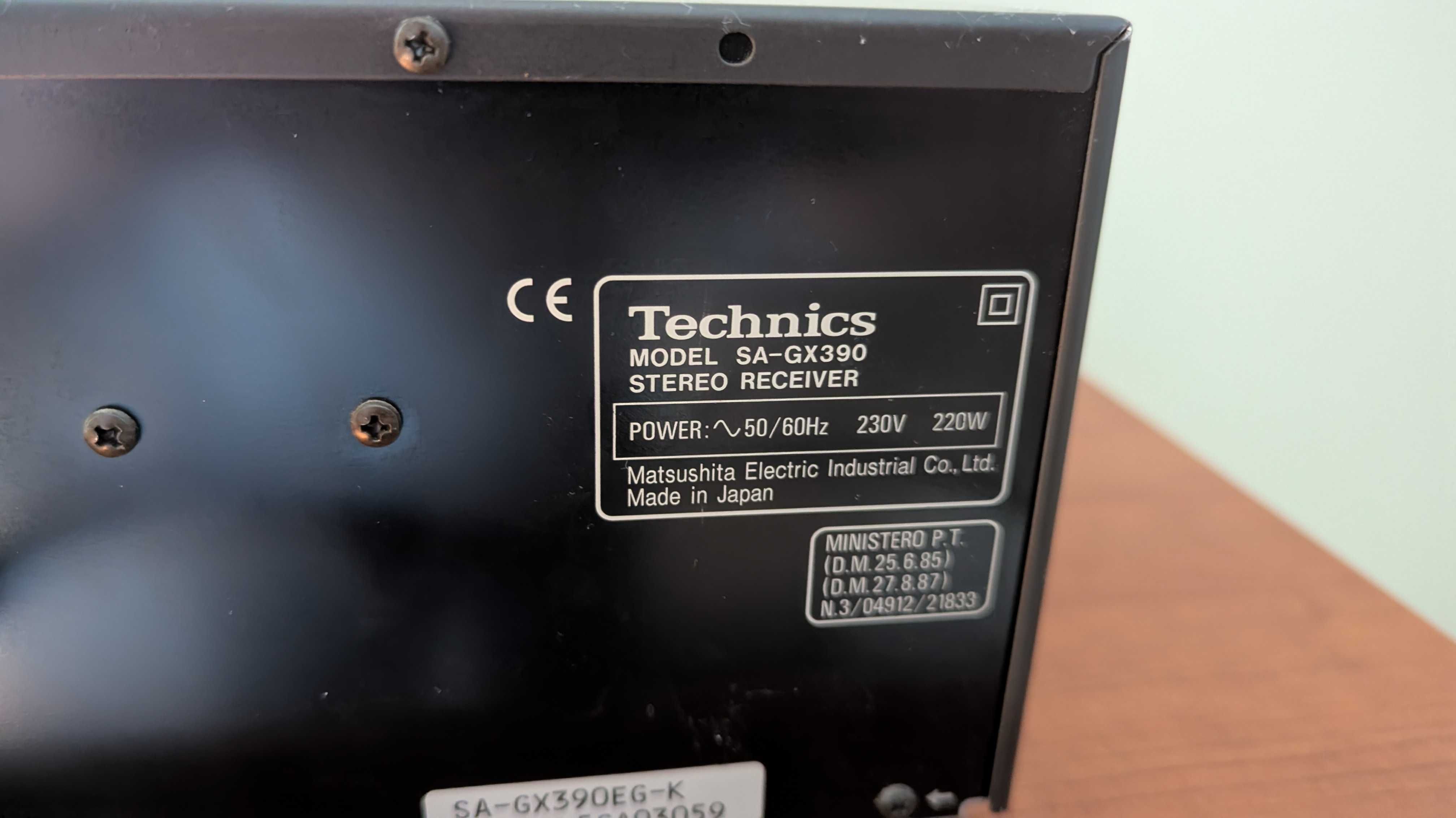 amplituner Hi-Fi -  Technics SA-GX390 z pilotem