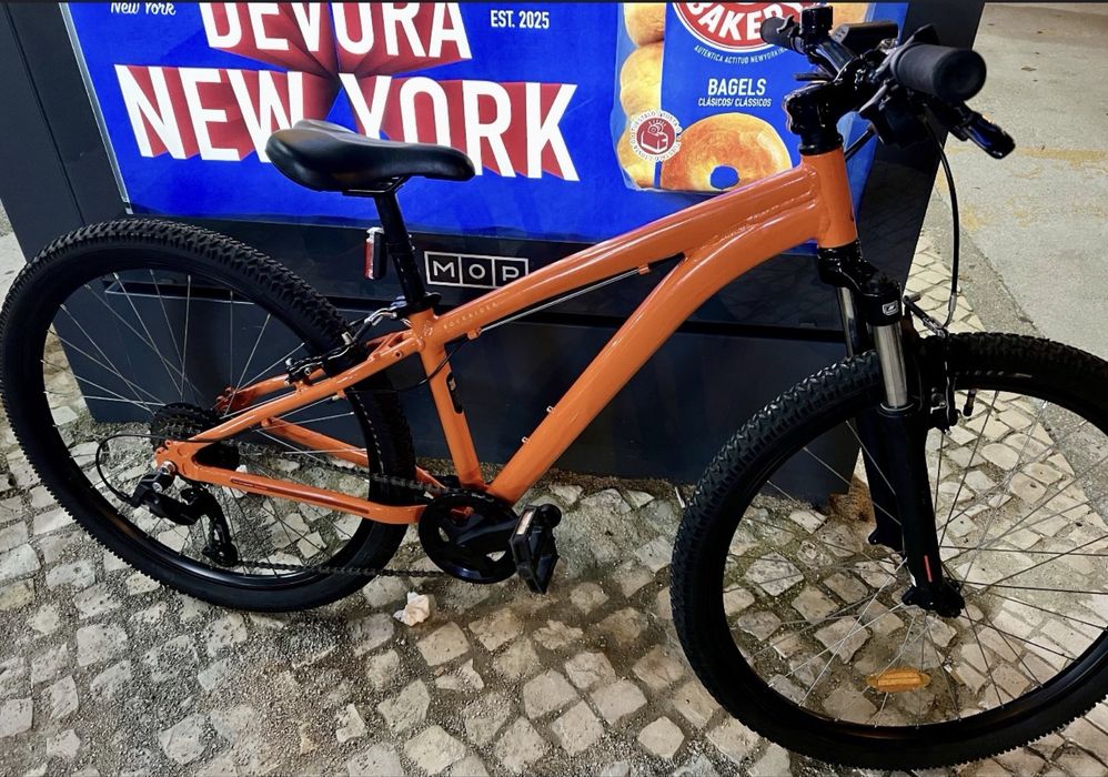 ROCKRIDER Bicicleta BTT 26" 9-12 anos, EXPL 500 Verde tropa e laranja