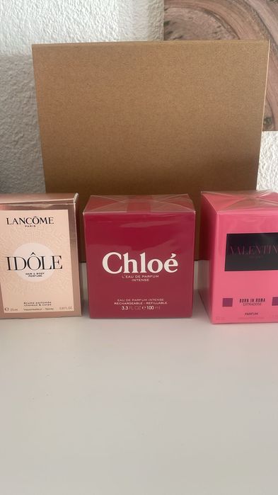 Perfumes, cremes e maquiagens