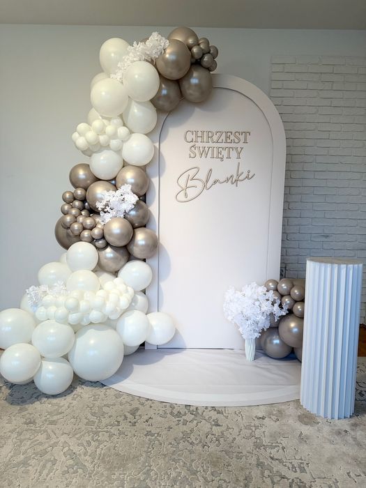 Ścianki balonowe, dekoracje stołów, Urodziny, Chrzest, Komunia, inne