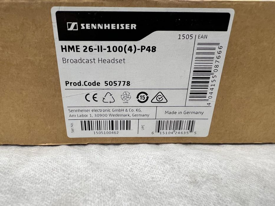 Навушники з мікрофоном Sennheiser HMD26-II-100