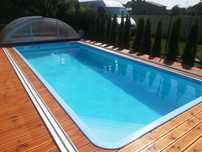 Basen Ogrodowy z laminatu, poliestrowy 7,0x3,2x1,55 od ręki, PRODUCENT