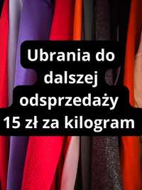 Ubrania do dalszej odsprzedaży