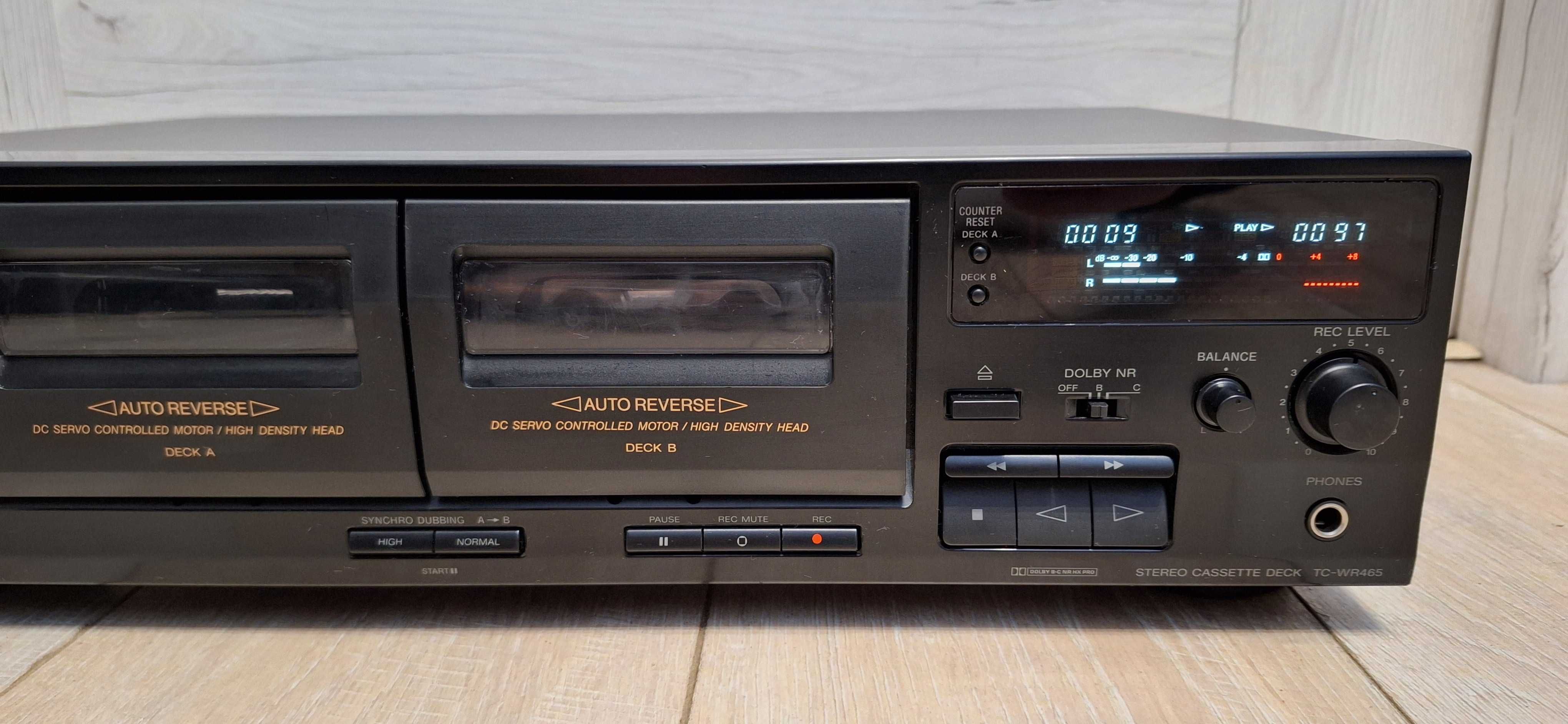 Magnetofon Kasetowy SONY TC-WR465 ! 100 % SPRAWNY ! OBIE KIESZENIE BDB